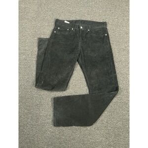 Levis 513 Slim Corduroy Pants Mens 32x30 (Fits 33x30) Black Western Cotton